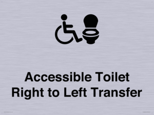 Accessible Toilet with Right to Left Transfer